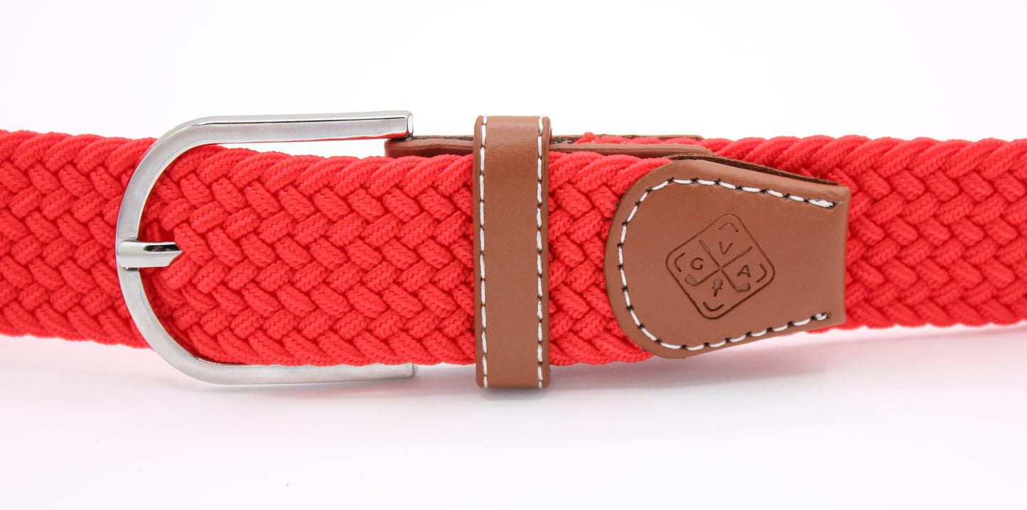 Braided Elastic Golf Belt - Signature Series (Burnt Orange)