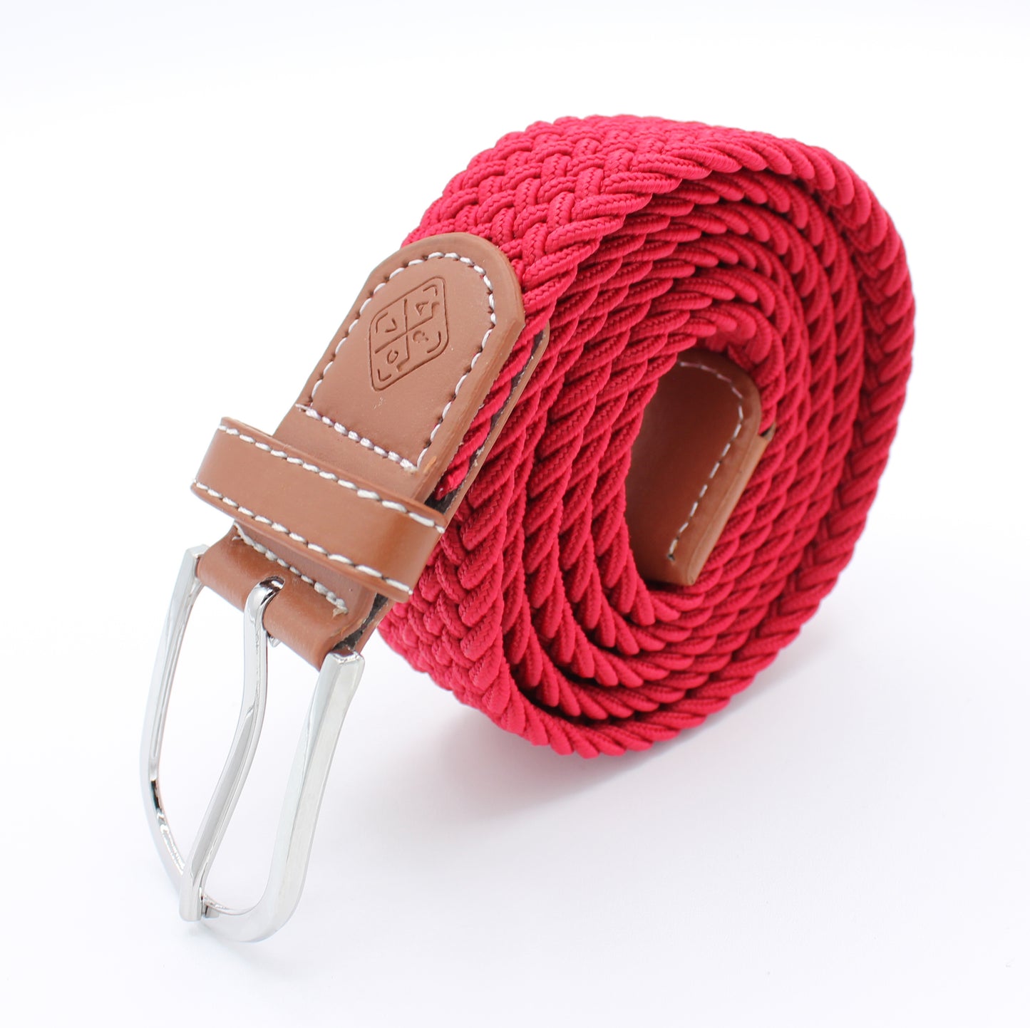 Braided Elastic Golf Belt - Signature Series (Crimson Red)