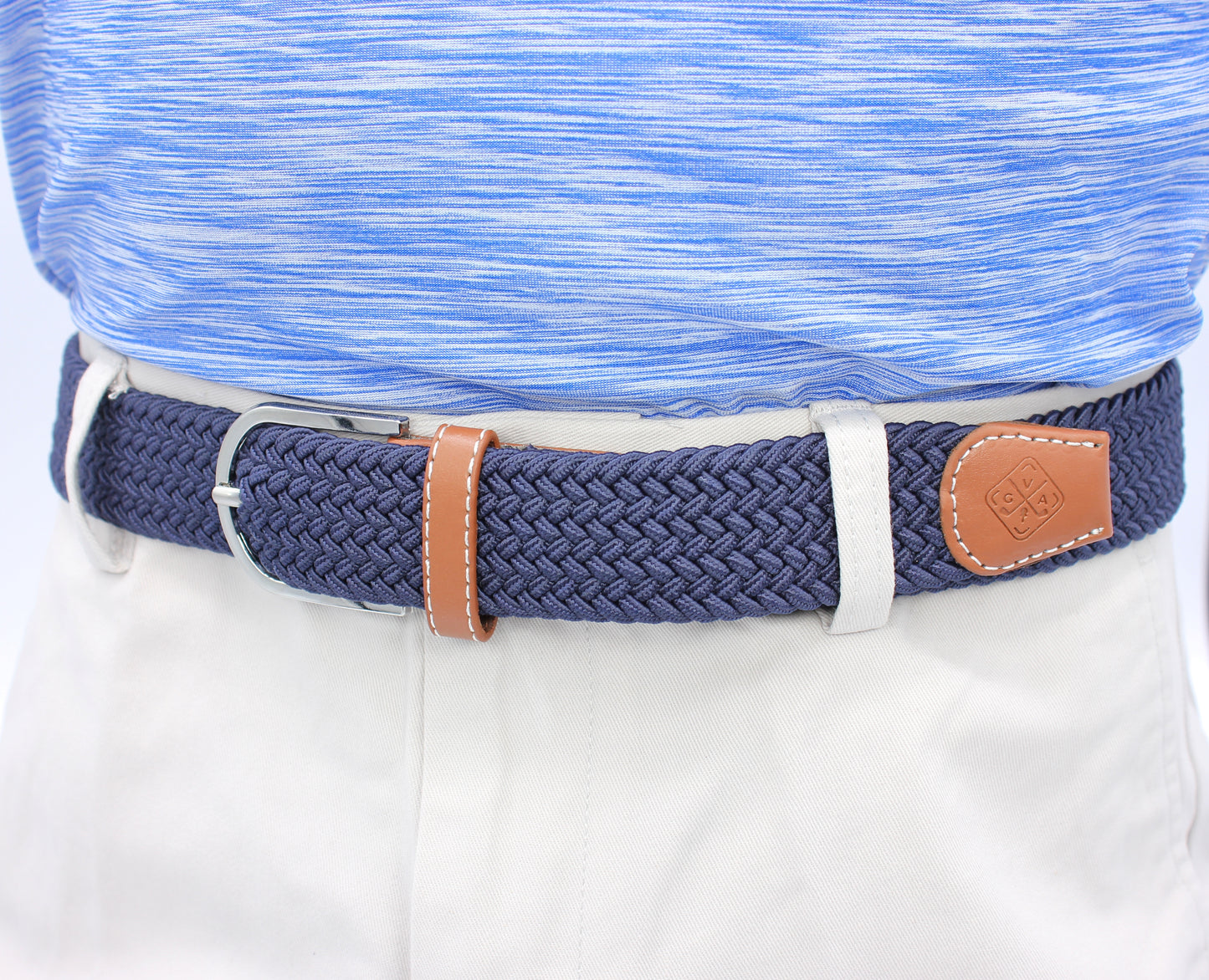 Braided Elastic Golf Belt - Signature Series (Indigo Blue)