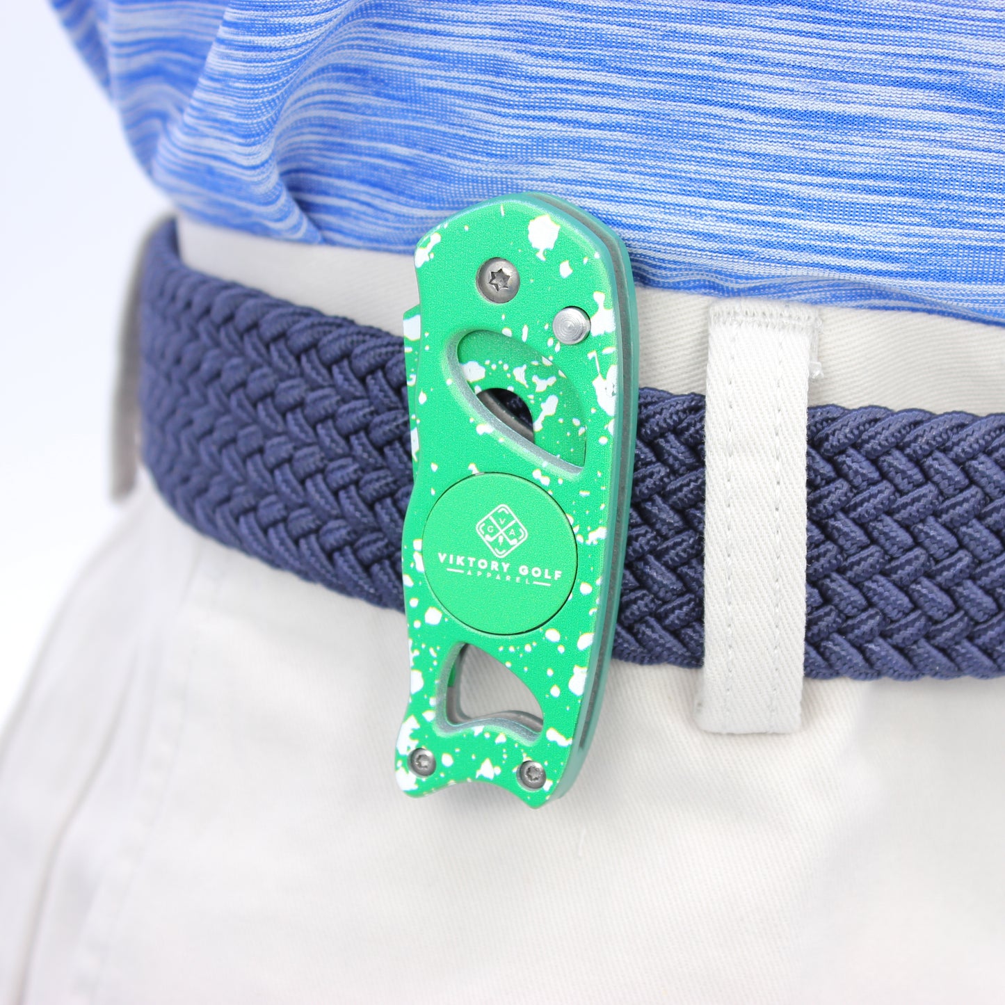 Braided Elastic Golf Belt - Signature Series (Indigo Blue)
