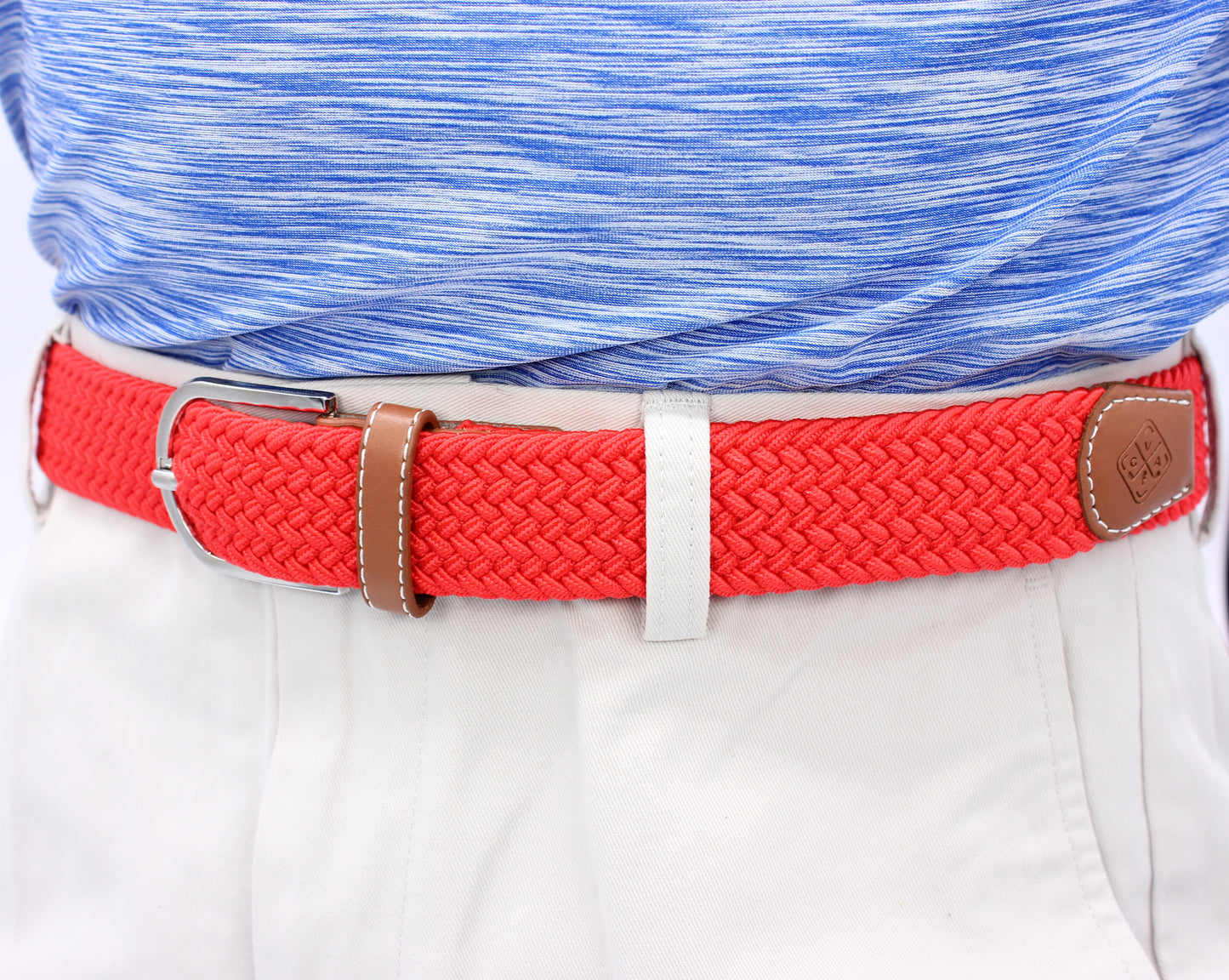 Braided Elastic Golf Belt - Signature Series (Burnt Orange)