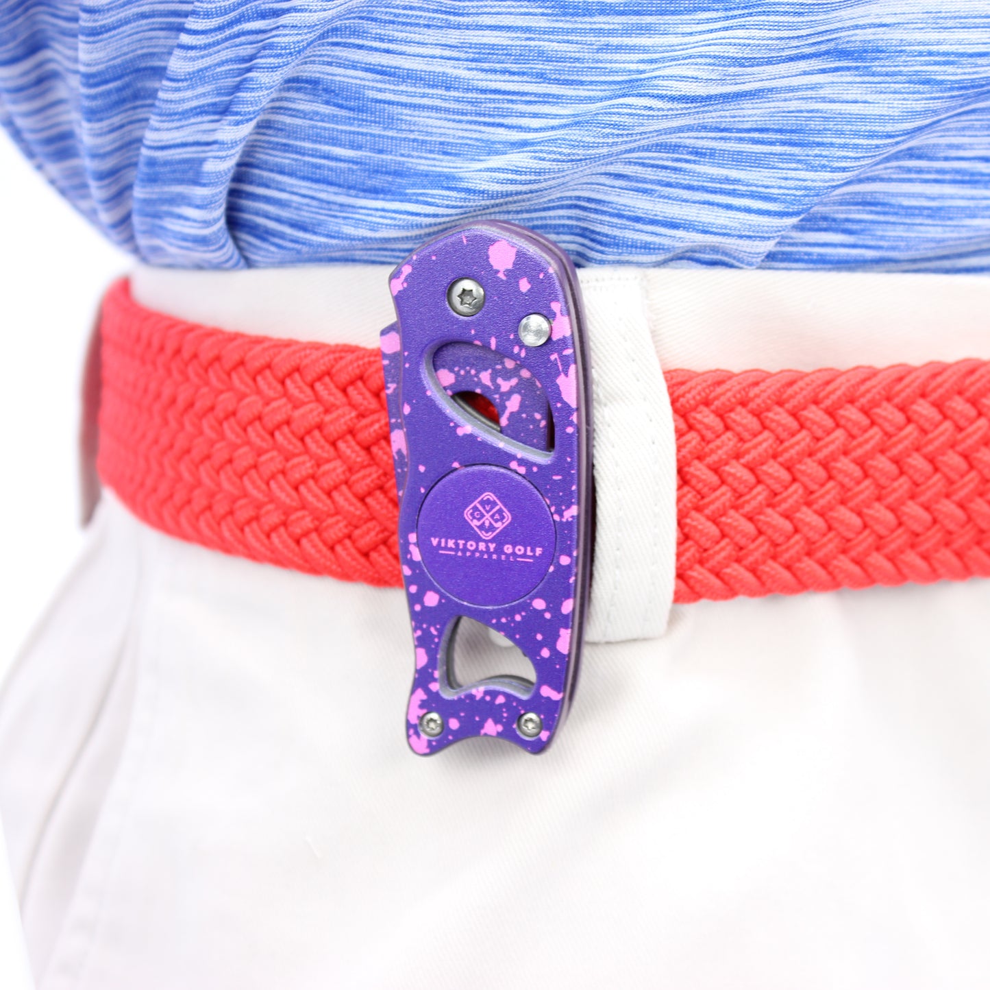 Braided Elastic Golf Belt - Signature Series (Burnt Orange)