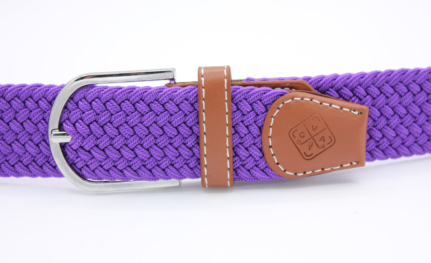 Braided Elastic Golf Belt - Signature Series (Electric Purple)